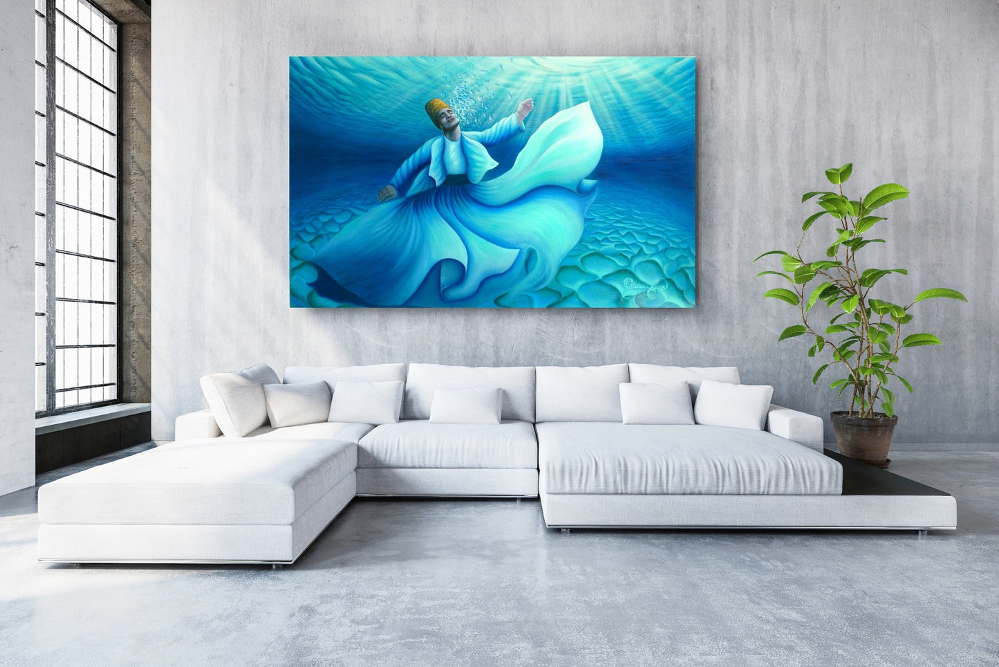 "Ocean's Surrender" ORIGINAL OIL PAINTING on stretched Canvas 240 x 155 x 5cm | Giclee Prints available